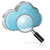 Suche · Cloud · Computing · Lupe · Symbol · isoliert · weiß - stock foto © -TAlex-