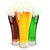 verres · bière · oktoberfest · vecteur · isolé · blanche - photo stock © -TAlex-