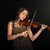 violinista · isolado · preto · mão · cara · mulheres - foto stock © 26kot