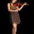 violinista · isolado · preto · mão · cara · mulheres - foto stock © 26kot