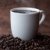sıcak · kahve · fincan · oturma · kahve · çekirdekleri - stok fotoğraf © 350jb