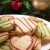 décoré · cookies · rouge · or · manger - photo stock © 3523studio