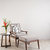 szary · krzesło · salon · kwiaty · ściany · domu - zdjęcia stock © 3523studio