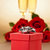 pezsgő · szemüveg · ajándék · rózsák · bézs · virág - stock fotó © 3523studio
