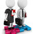 3D · oameni · albi · oameni · de · afaceri · om · de · afaceri · femeie · de · afaceri · în · picioare - imagine de stoc © 3dmask