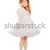 liebenswert · kleines · Mädchen · weißen · Kleid · isoliert · Frau · glücklich - stock foto © acidgrey