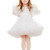 cute · kleines · Mädchen · weißen · Kleid · isoliert · Frau · glücklich - stock foto © acidgrey