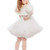 kleines · Mädchen · weißen · Kleid · isoliert · Frau · glücklich · Mode - stock foto © acidgrey