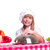 Attractive cook woman a over white background stock photo © adam121