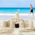 Cuban Sandcastle with the country Flag in Cuba. stock photo © aetb