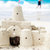 Cuban Sandcastle with the country Flag in Cuba. stock photo © aetb