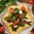 tarte · maison · fromage · cottage · herbes · tomates · cerises · pizza - photo stock © AGfoto