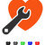 Heart Repair Flat Icon stock photo © ahasoft