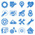 Options and service tools icon set stock photo © ahasoft