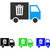 Rubbish Transport Van Flat Vector Icon stock photo © ahasoft