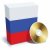русский · программное · окна · компакт-диск · флаг · цветами - Сток-фото © Aiel