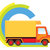livrare · semna · mare · camion · de · livrare · proiect · fundal - imagine de stoc © Aiel