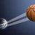 Earth With Ball Swoosh In Space stock photo © albund