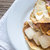 Crepes with brie and caramelized slices of apple stock photo © Alex9500