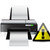 打印機 · 警告標誌 · 插圖 · 設計 · 白 · 紙 - 商業照片 © alexmillos
