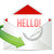 hello message on an envelope stock photo © alexmillos