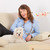 perro · propietario · pequeño · sesión · sofá · casa - foto stock © Amaviael