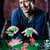 покер · игрок · фишки · для · покера · казино · молодые - Сток-фото © amok