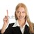 business · woman · anfassen · Bildschirm · Finger · isoliert · weiß - stock foto © AndreyPopov