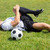 mężczyzna · piłkarz · cierpienie · kolano · szkoda - zdjęcia stock © AndreyPopov