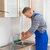 fontanero · fregadero · masculina · acero · inoxidable · cocina · casa - foto stock © AndreyPopov