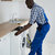 tecnico · lavatrice · cucina · giovani · african - foto d'archivio © AndreyPopov
