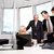 equipe · de · negócios · reunião · discutir · trabalhar · computador · escritório - foto stock © AndreyPopov