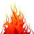 Feuer · Hölle · Vektor · Design · Zeichen · schwarz - stock foto © angelp