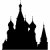 catedrală · siluetă · Piata · Rosie · Moscova · Rusia · proiect - imagine de stoc © angelp