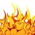 Feuer · Hölle · Vektor · Design · Zeichen · schwarz - stock foto © angelp