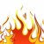 Feuer · Hölle · Vektor · Design · Zeichen · schwarz - stock foto © angelp