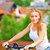 快樂 · 女子 · 自行車 · 肖像 - 商業照片 © Anna_Om