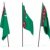 bandera · Turkmenistán · blanco · cultura · objetos · banner - foto stock © anyunoff