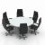 conferentie · tabel · stoelen · geïsoleerd · witte · kantoor - stockfoto © AptTone