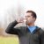 Mixed race man drinking water stock photo © aremafoto