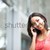 asiático · estudante · telefone · tiro · falante · mulher - foto stock © aremafoto