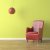 紅色 · 椅子 · 綠色 · 室內設計 · 扶手椅 · 燈 - 商業照片 © arquiplay77