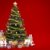 Christmas tree on red background with copy space stock photo © arquiplay77