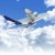 avion · battant · nuages · décollage · inférieur · vue - photo stock © arquiplay77