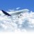 airplane flying over the clouds side top view stock photo © arquiplay77