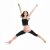 跳躍 · 年輕 · 舞蹈家 · 孤立 · 白 · 女子 - 商業照片 © artjazz