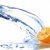 Frischwasser · Tropfen · orange · isoliert · weiß · Essen - stock foto © artjazz