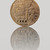 Gold Bitcoin Coin on a gray background stock photo © artjazz