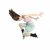 跳躍 · 年輕 · 舞蹈家 · 孤立 · 白 · 女子 - 商業照片 © artjazz