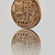 Gold Bitcoin Coin on a gray background stock photo © artjazz